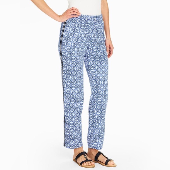 Talbots Mosaic Tile Drawstring Pant - Picture 2 of 7